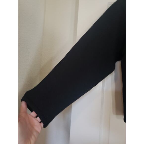 Dress Barn Black Beaded Floral Bouquets Boxy Holiday Cardigan Sweater Size Large - Picture 7 of 13